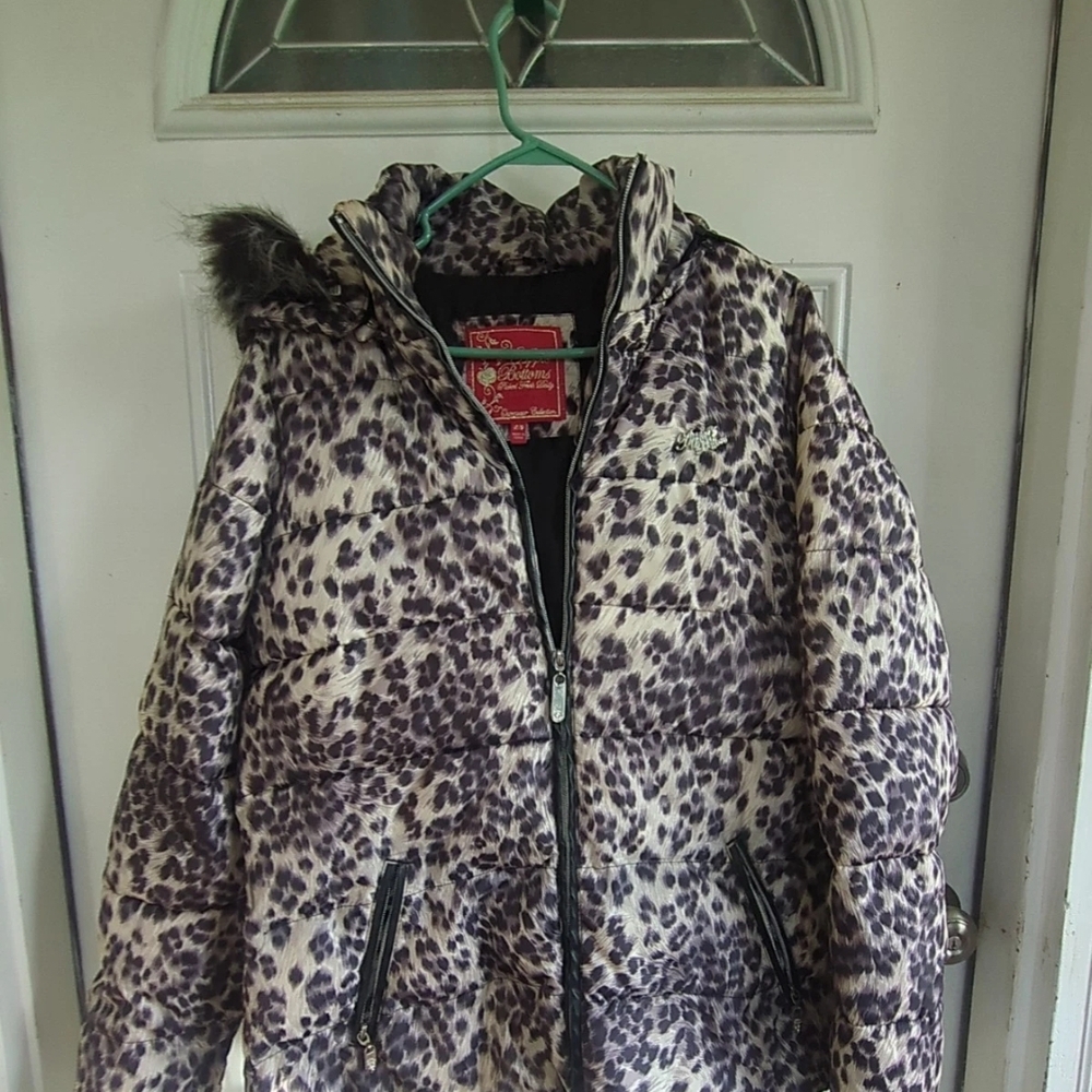 Leopard Print Puffer Jacket